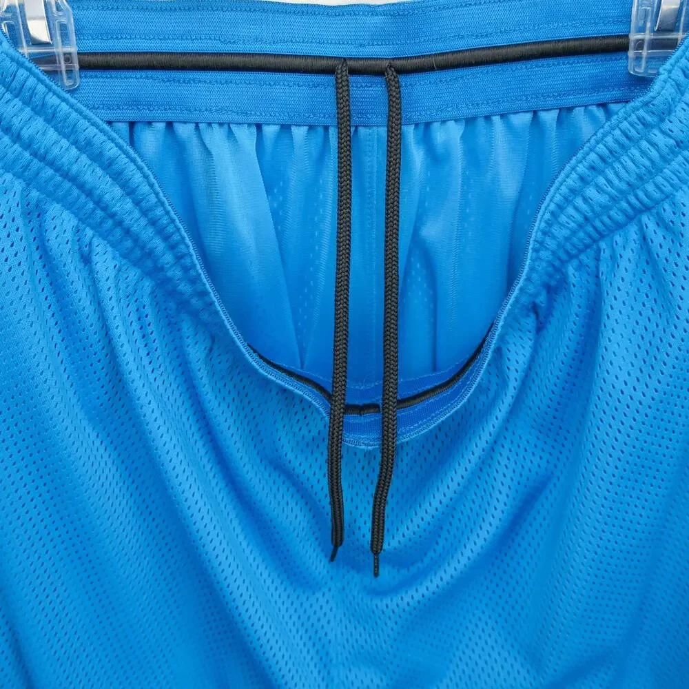 Nike Dri-FIT Mesh Gym Shorts Mens Large Blue Basketball Training Athletic